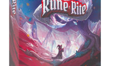 A 3/4 box view of the board game Rune Rite.