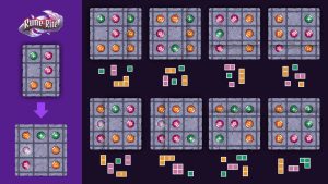 How the build-your-own-polyomino system works in Rune Rite.