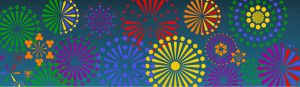 Pyrotechnics fireworks banner