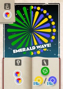 A card from the board game Pyrotechnics: Emerald Wave