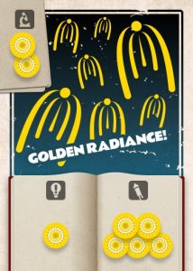 A card from the board game Pyrotechnics: Golden Radiance