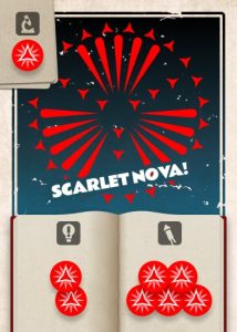 A card from the board game Pyrotechnics: Scarlet Nova