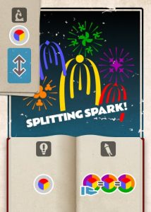 A card from the board game Pyrotechnics: Splitting Spark
