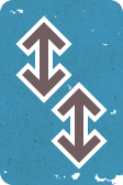An icon from the board game Pyrotechnics: Do two Exchange actions